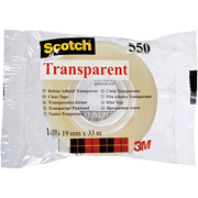 SCOTCH CINTA TRANSPARENTE 550 19mm x 33m FT510029596